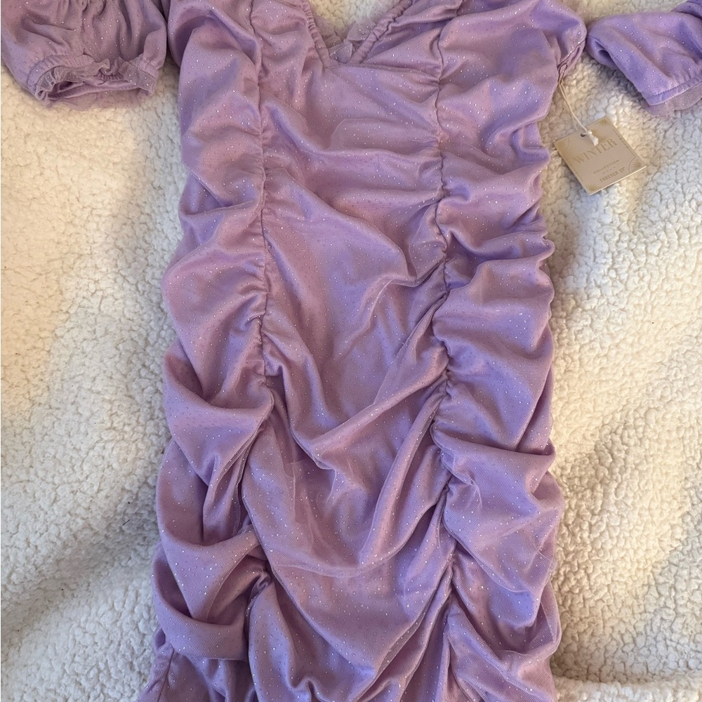 Forever 21 Lilac Glitter Dress